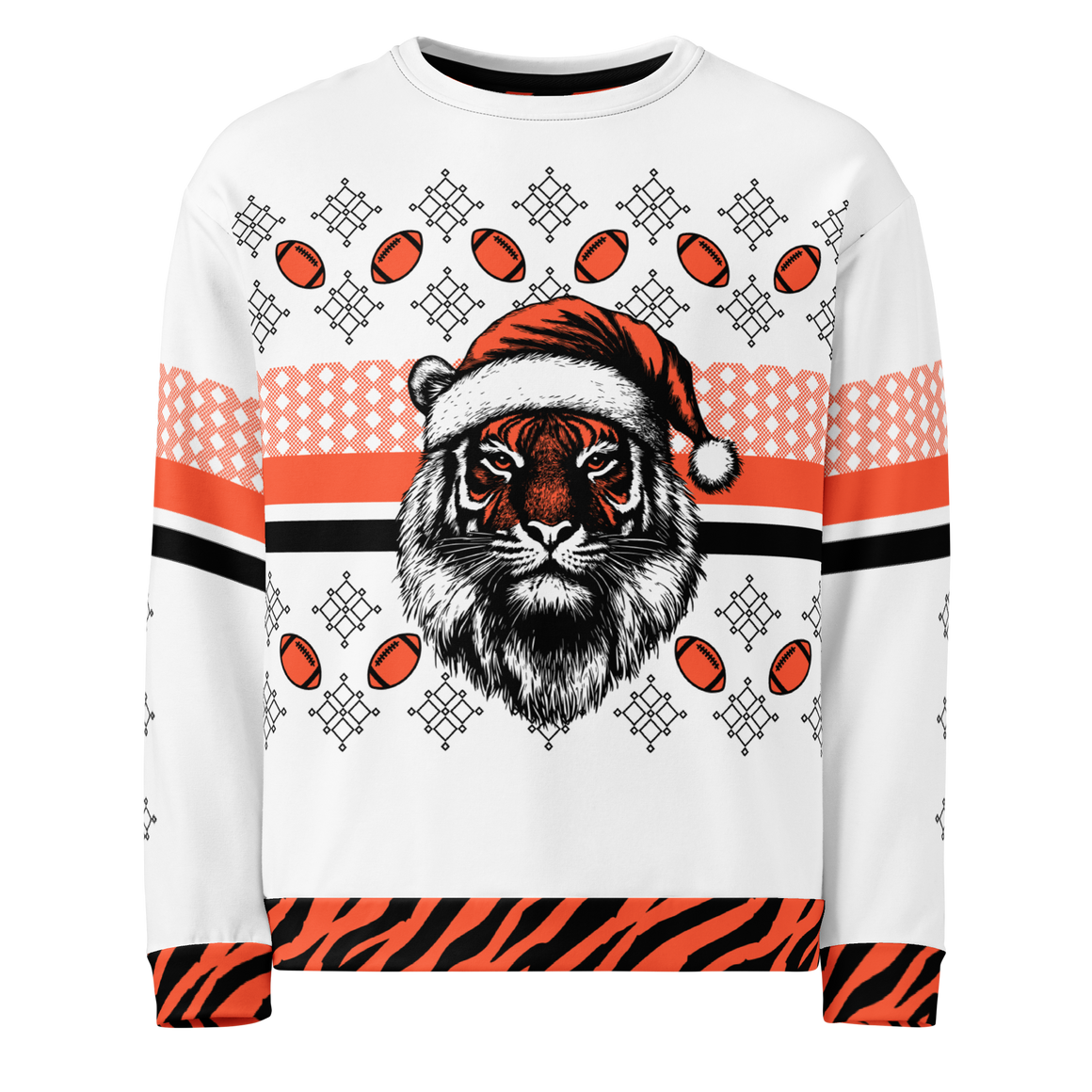 Tiger Santa Ugly Sweater