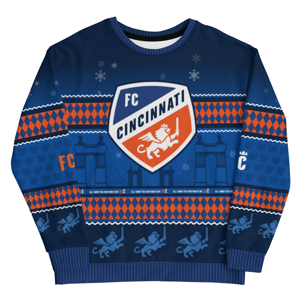 FC Cincinnati Ugly Christmas Unisex Sweatshirt