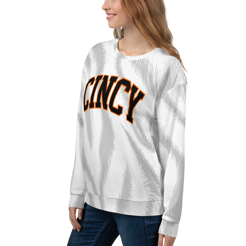 Cincy Block all Over Stripes Unisex Sweatshirt