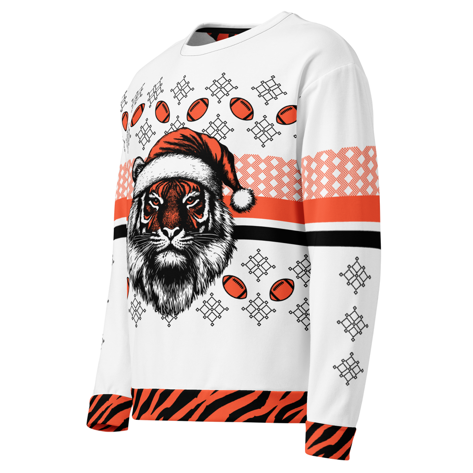 Tiger Santa Ugly Sweater