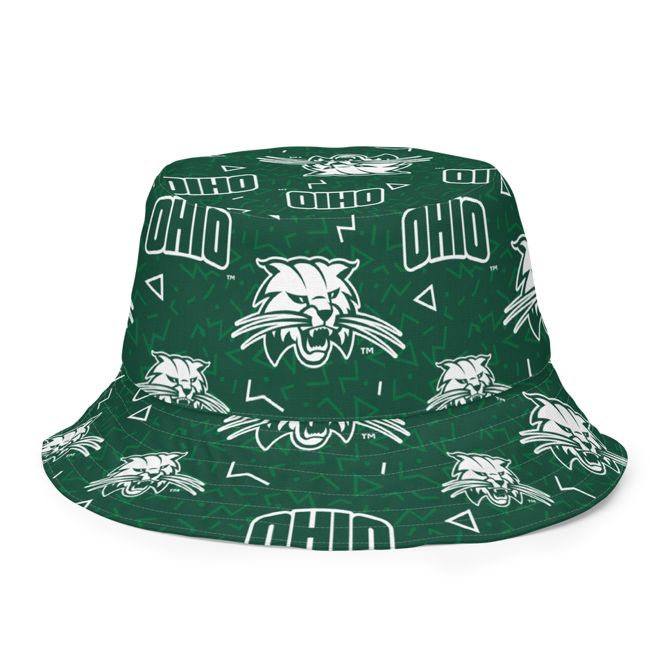 Ohio University Patterned Reversible bucket hat