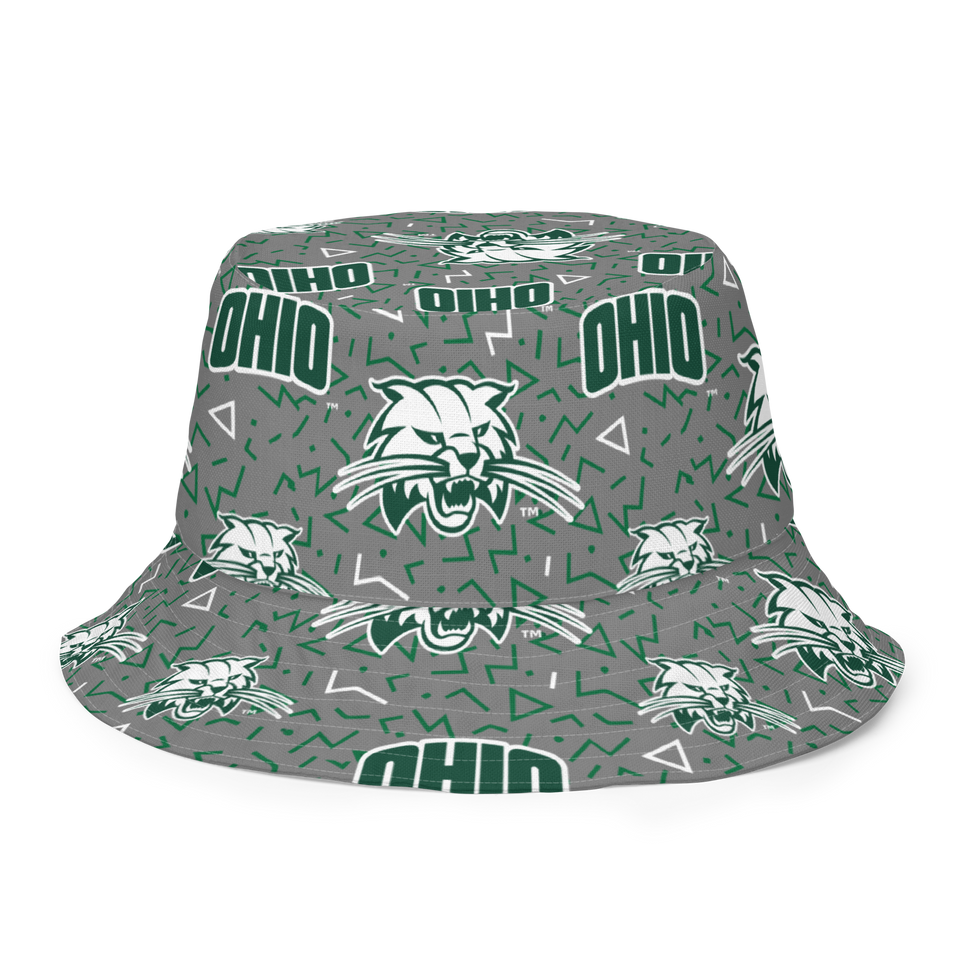 Ohio University Patterned Reversible bucket hat