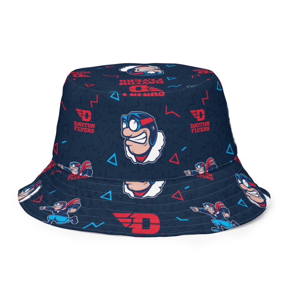 University of Dayton Patterned Reversible bucket hat