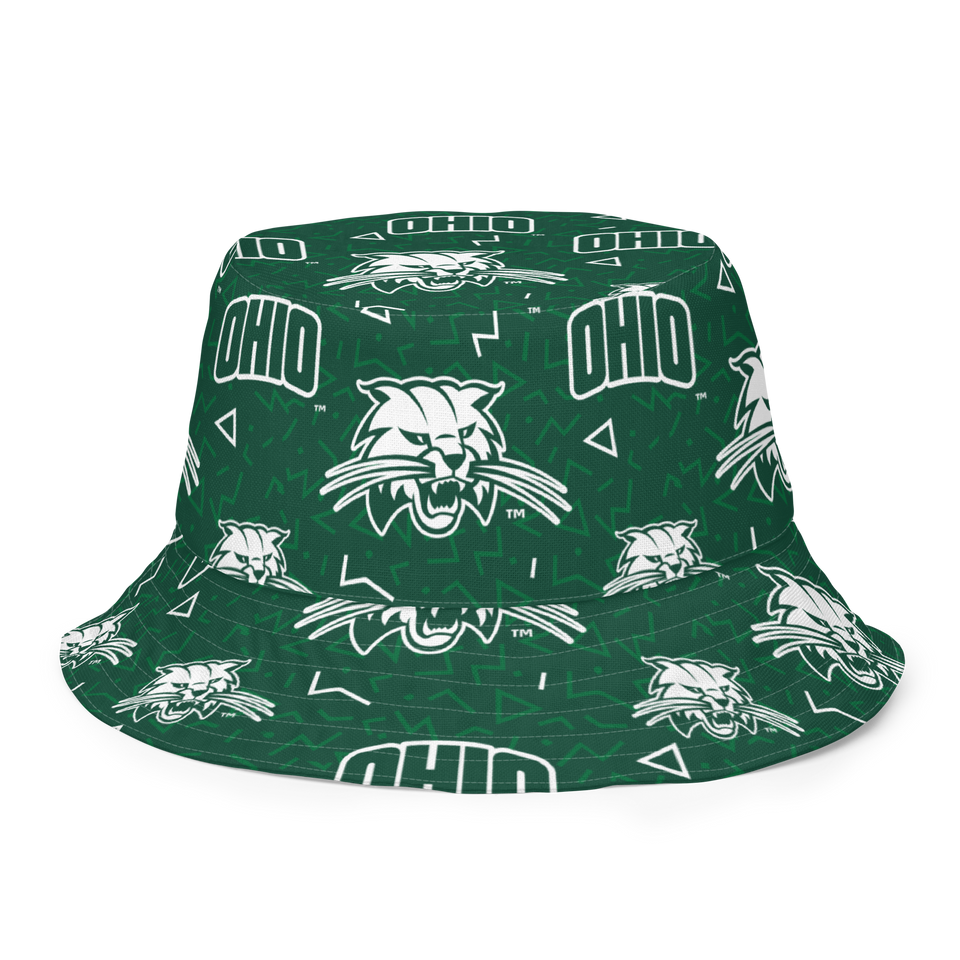 Ohio University Patterned Reversible bucket hat