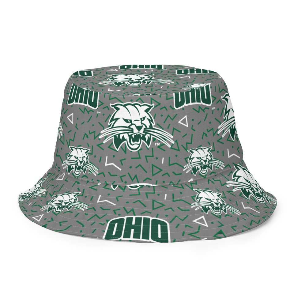 Ohio University Patterned Reversible bucket hat