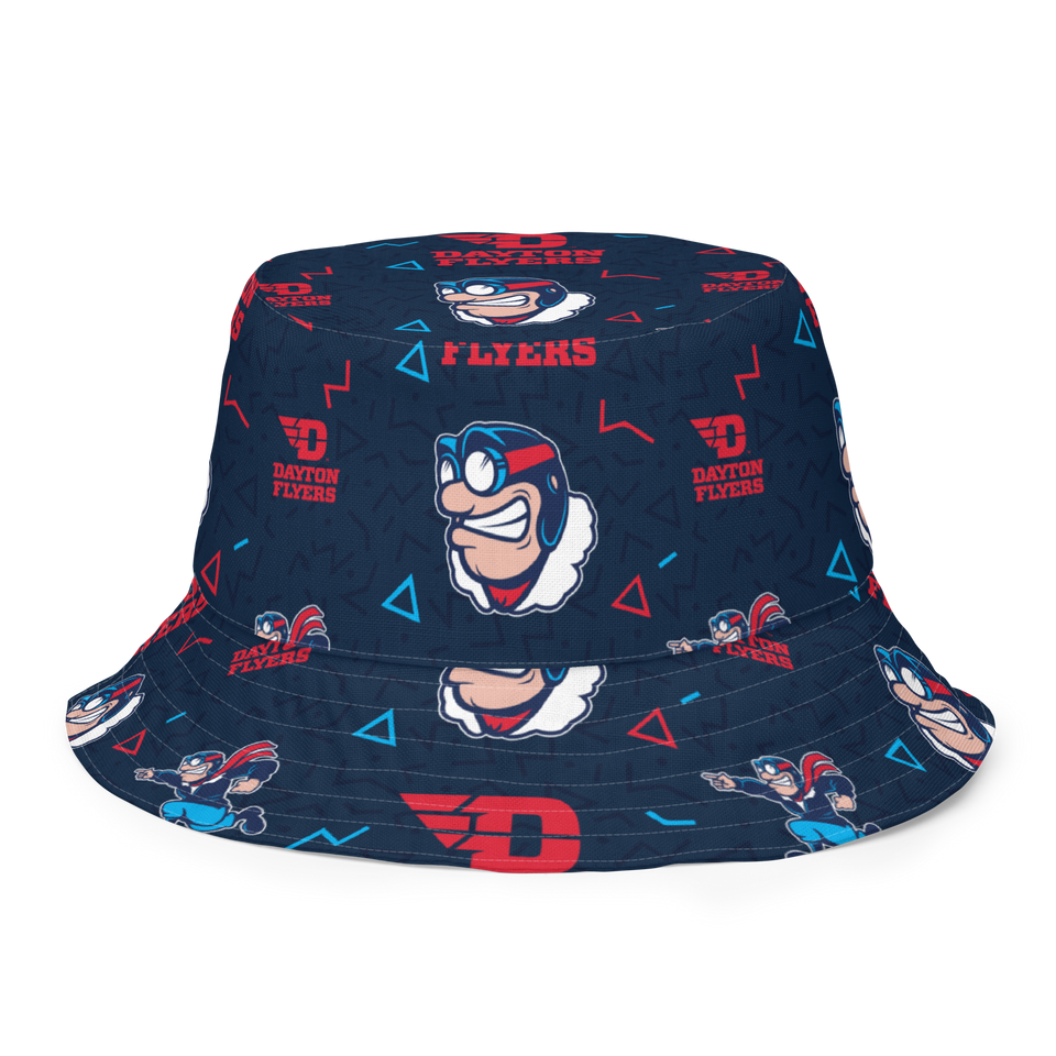 University of Dayton Patterned Reversible bucket hat