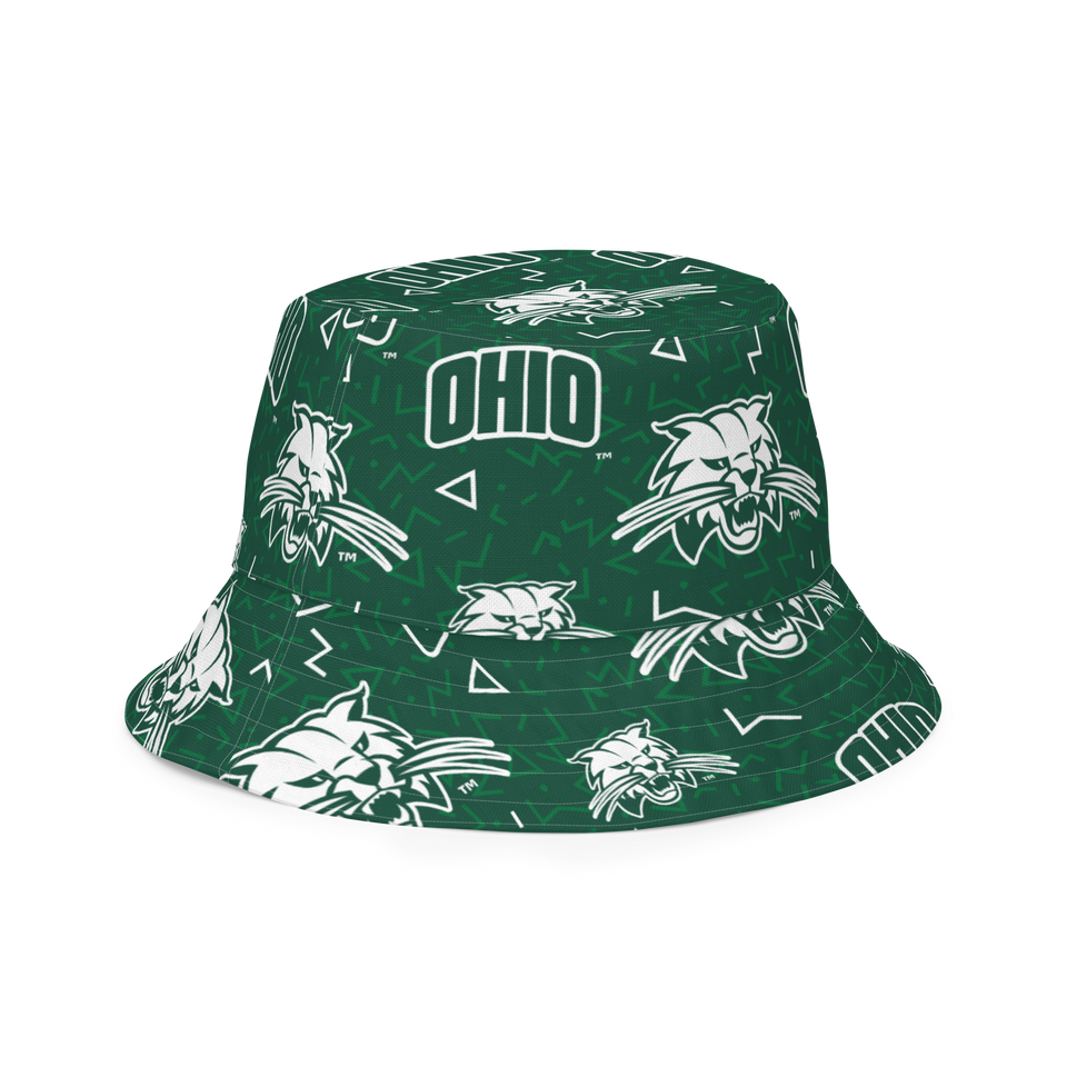 Ohio University Patterned Reversible bucket hat