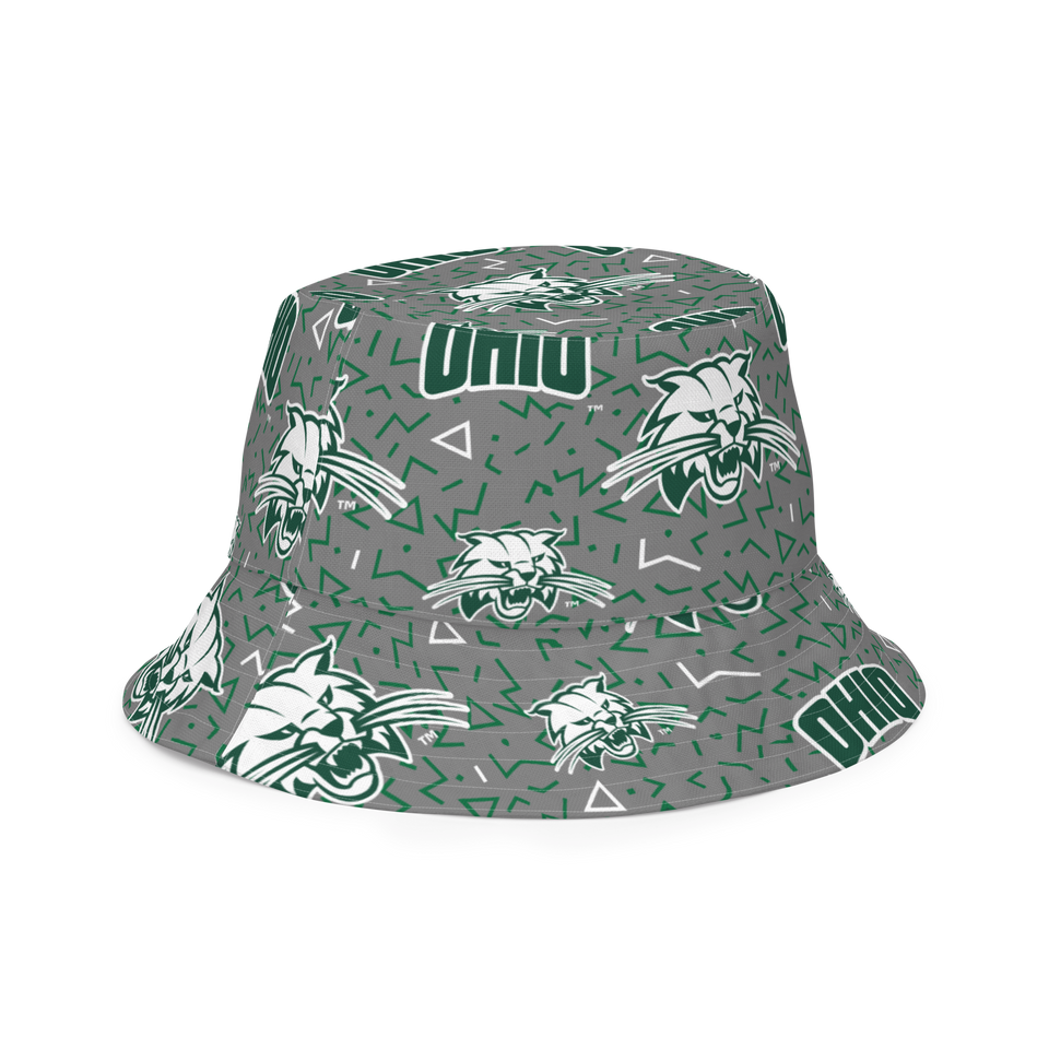 Ohio University Patterned Reversible bucket hat