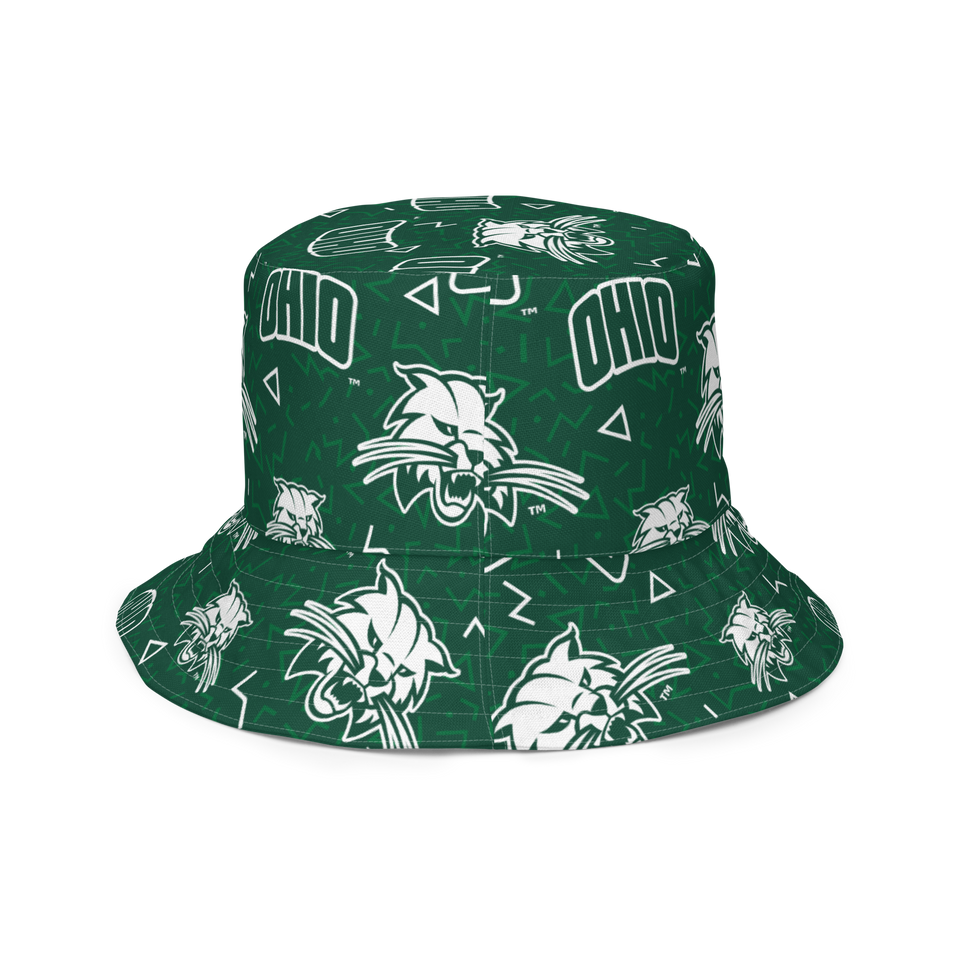 Ohio University Patterned Reversible bucket hat