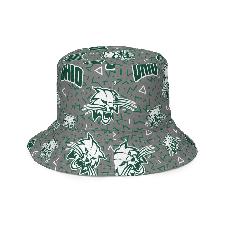 Ohio University Patterned Reversible bucket hat