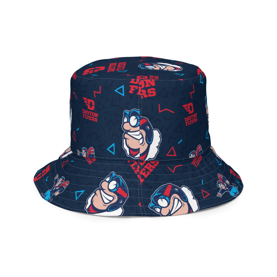 University of Dayton Patterned Reversible bucket hat