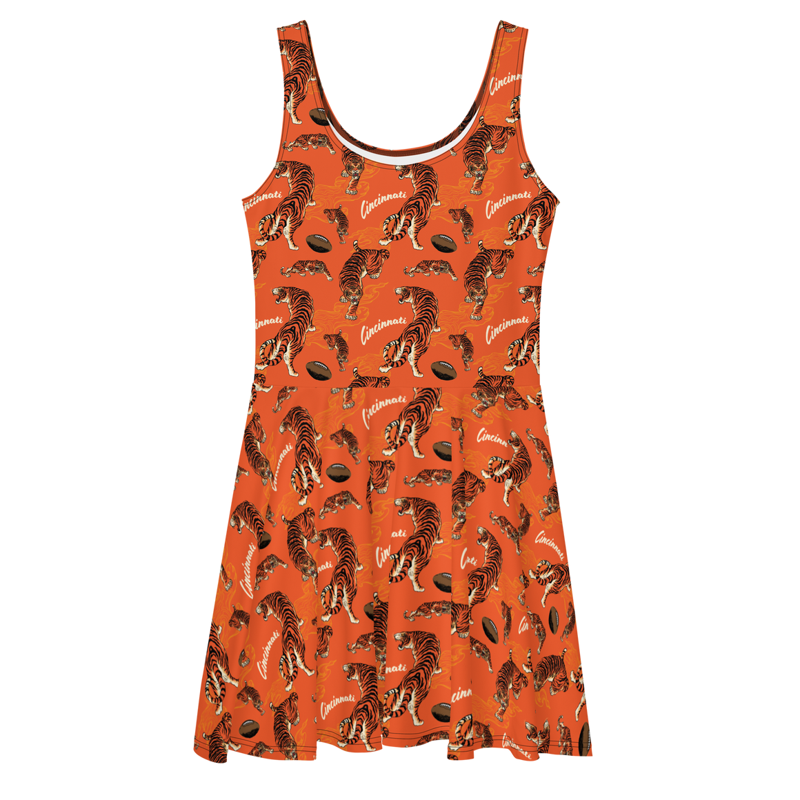 Cincinnati Football Tiger Skater Dress