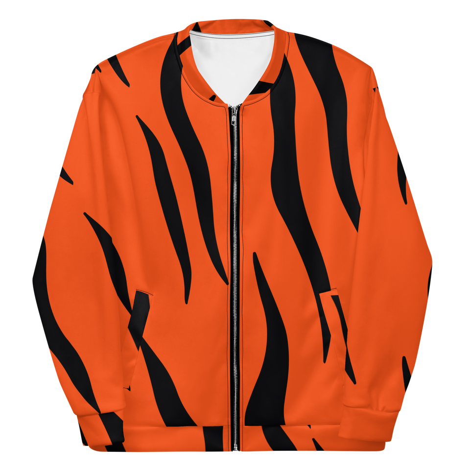 Full Striped Unisex Bomber Jacket