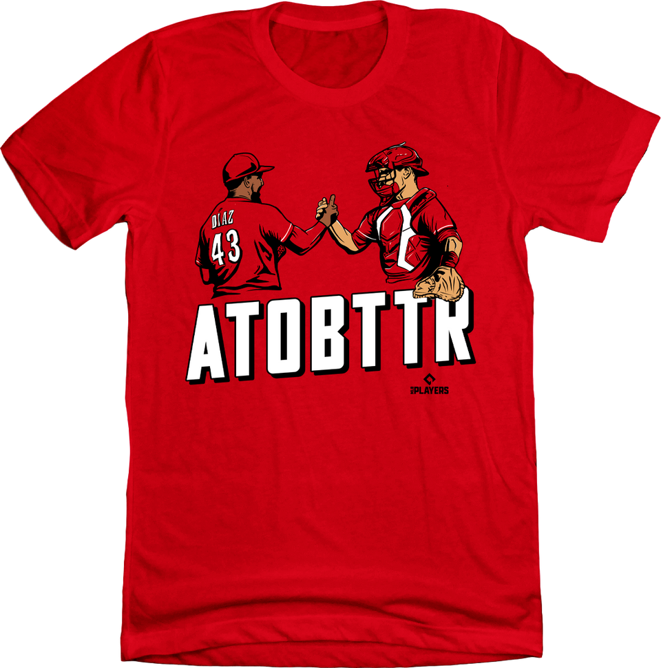ATOBTTR Cincinnati Baseball red T-shirt Cincy Shirts