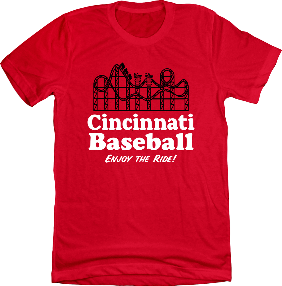 Cincinnati Baseball Roller Coaster Tee