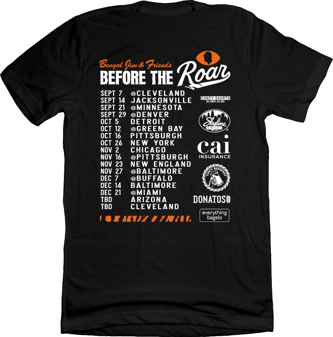 Bengal Jim & Friends 2025 Schedule Tee