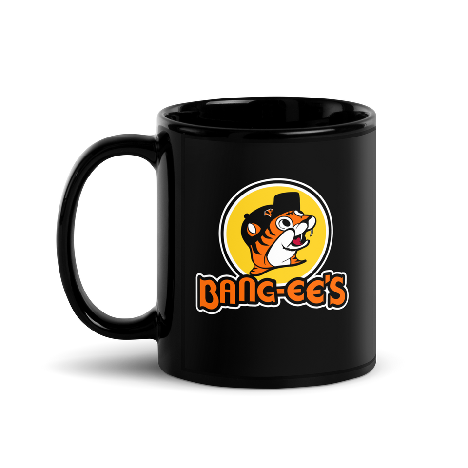 Cincinnati Football Bangee's Black Glossy Mug