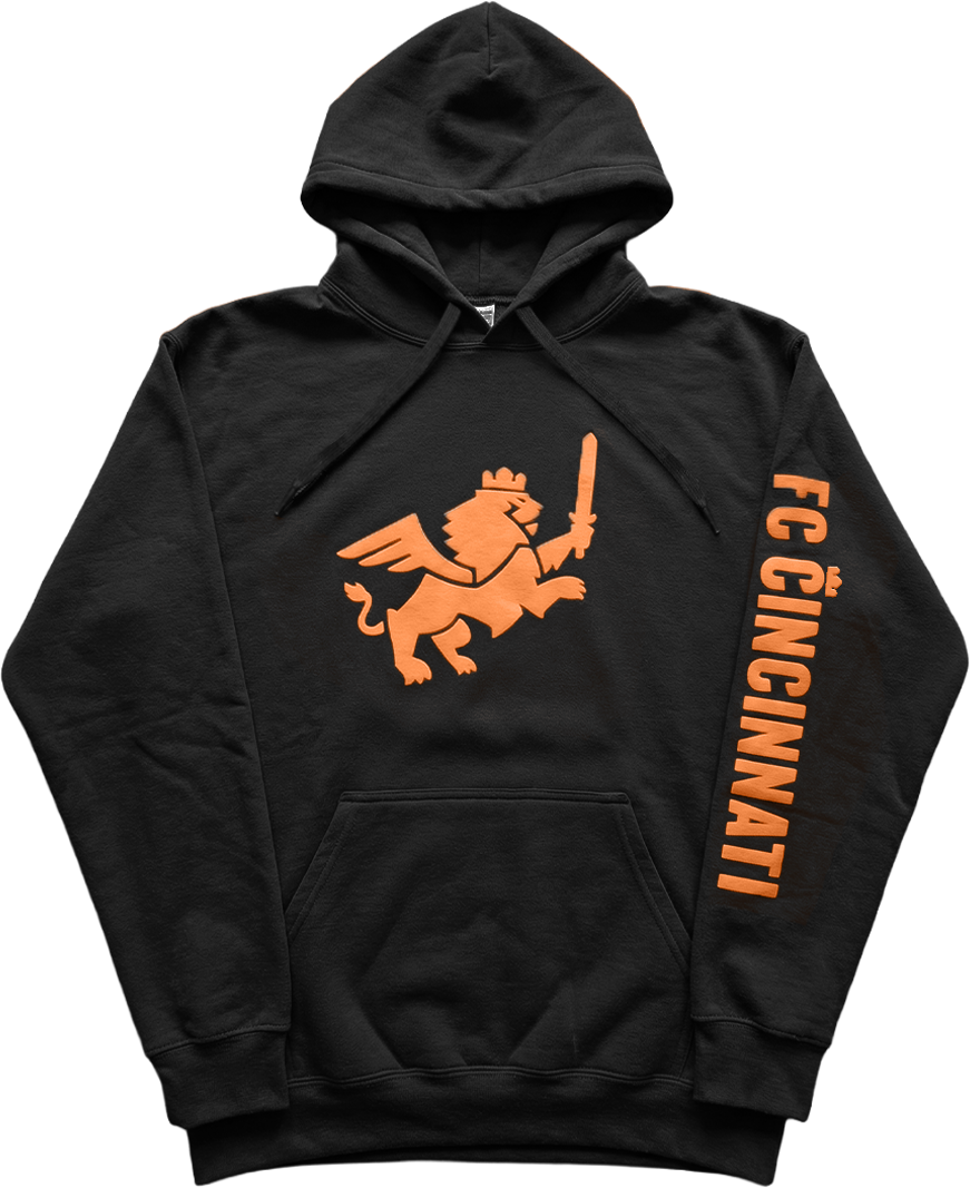FC Cincinnati Orange Puff Print Hoody
