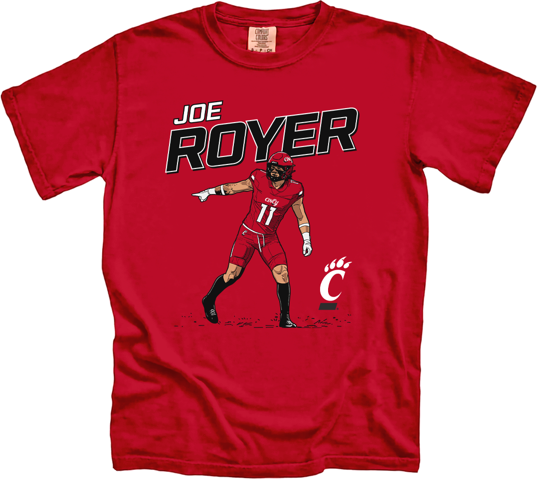 Joe Royer Bearcats Football NIL Tee