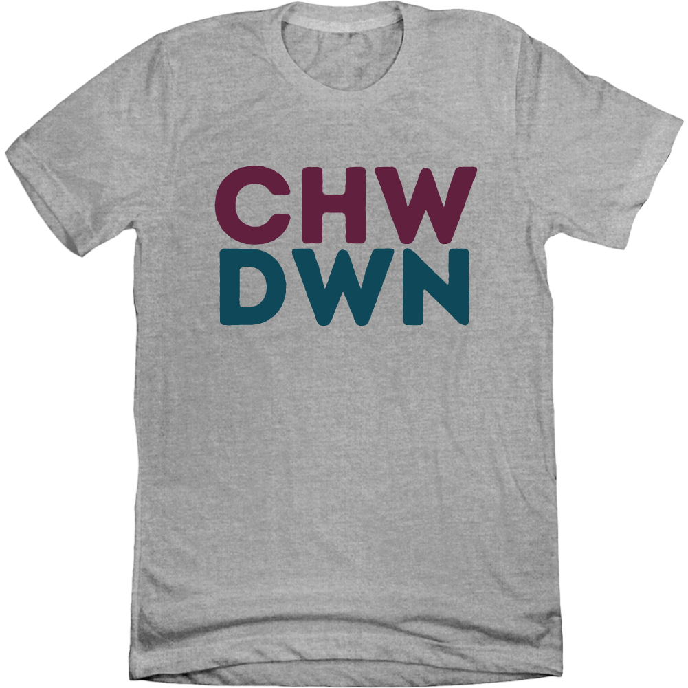CHWDWN Logo Grey Tee 
