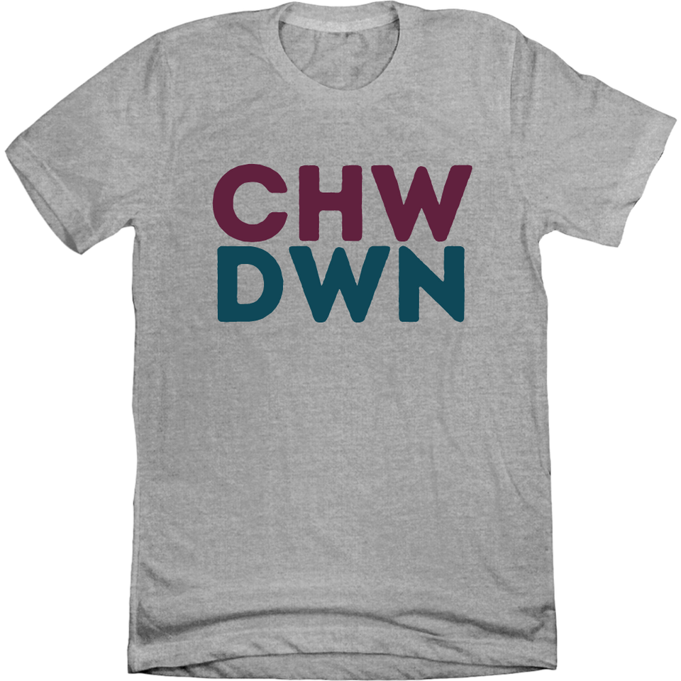 CHWDWN Logo Grey Tee 