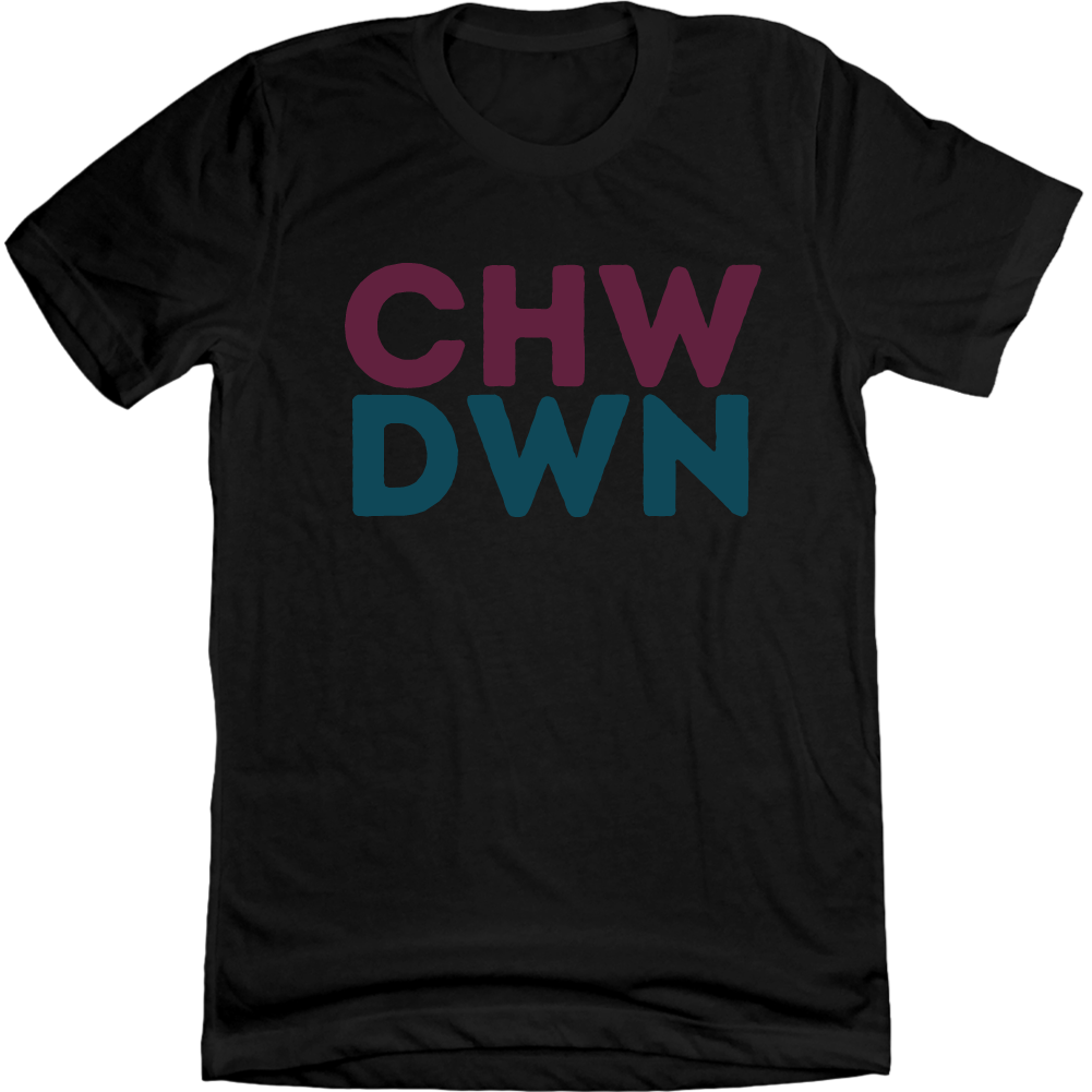 CHWDWN Logo Black Tee