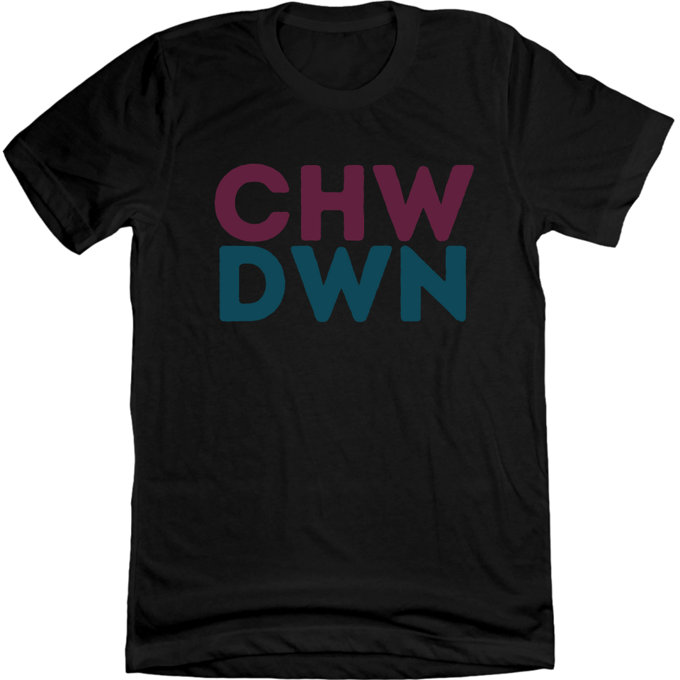 CHWDWN Logo Black Tee