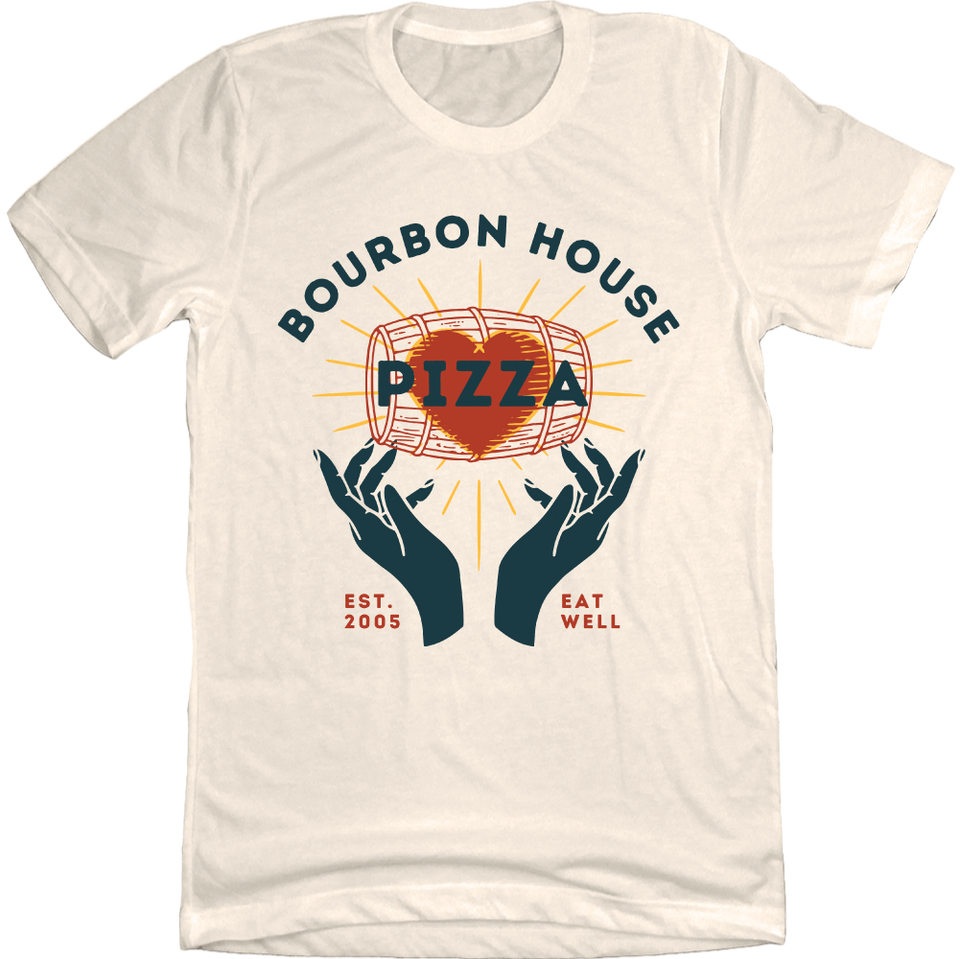 Bourbon House Pizza Natural Tee