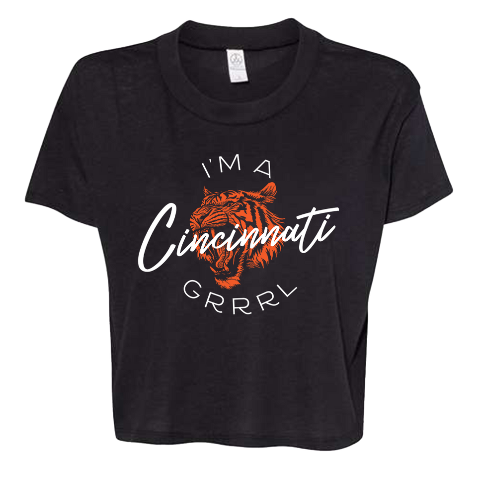 I'm A Cincinnati Grrrl Cropped Tee