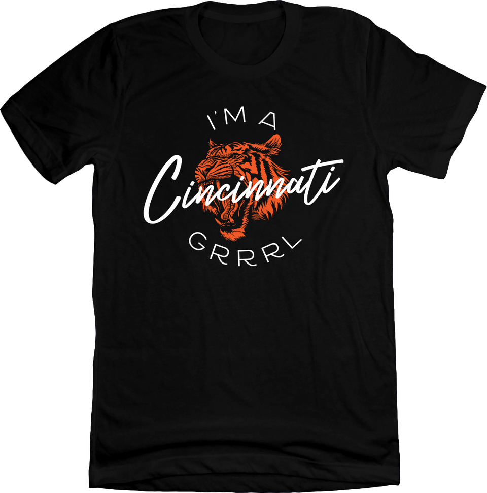 I'm A Cincinnati Grrrl Black Tee