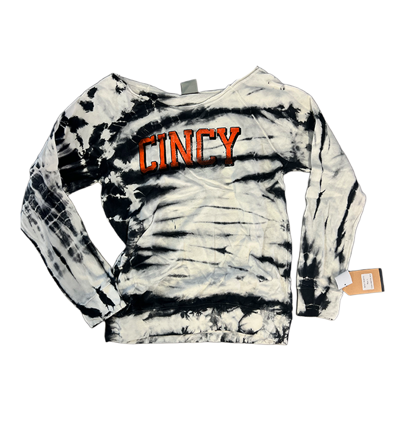 Women's White Tiger Striped Cincy Block