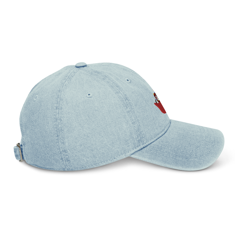 Ice Cream Helmet Sundae Embroidered Denim Hat