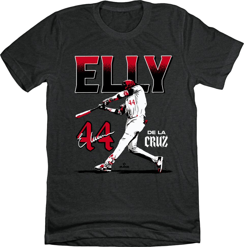 Elly De La Cruz, Cincinnati baseball, dynamic player, baseball star, speed and power, electric baseball, rising star, baseball fan gear, home run hitter, exciting play, officially licensed