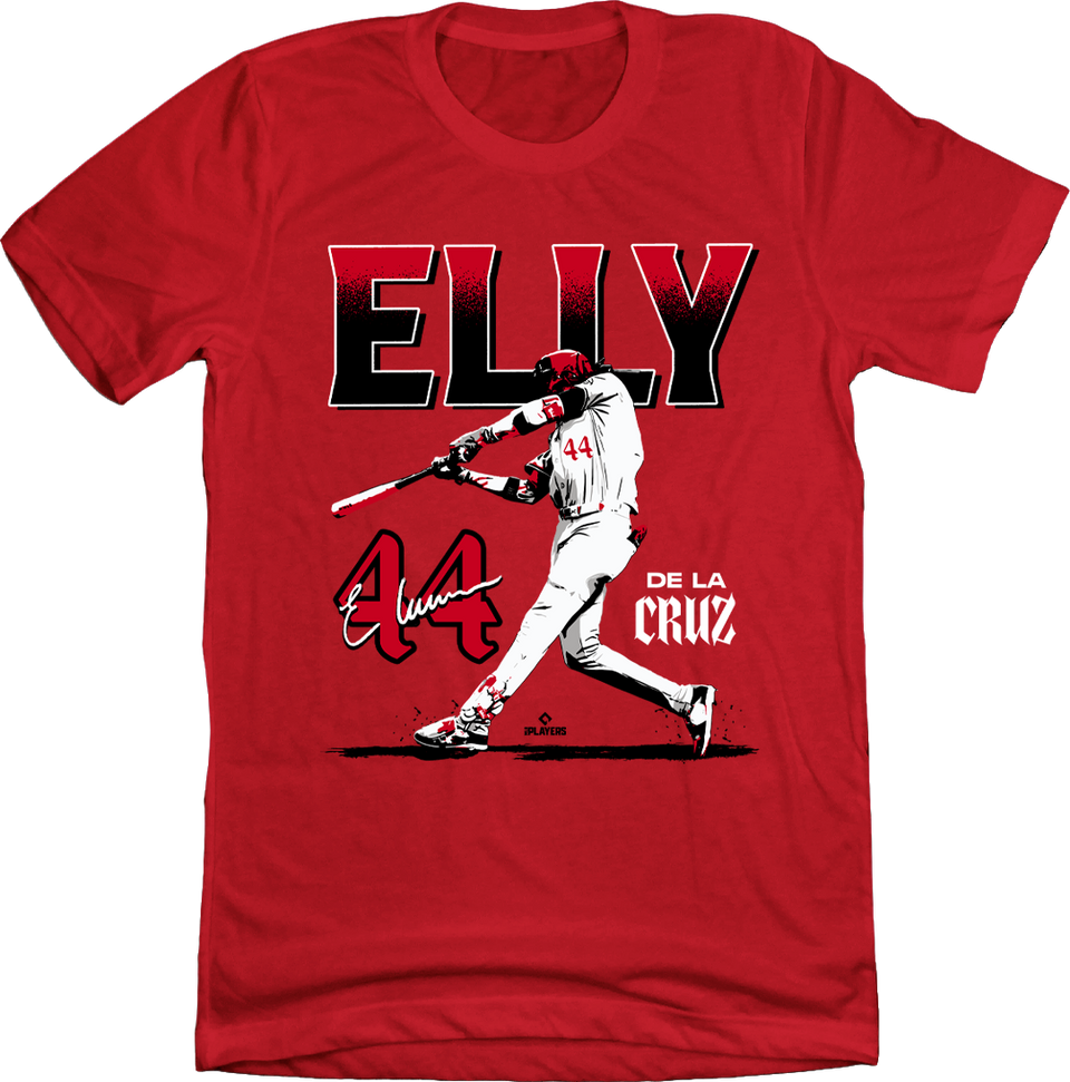 Elly De La Cruz, Cincinnati baseball, dynamic player, baseball star, speed and power, electric baseball, rising star, baseball fan gear, home run hitter, exciting play, officially licensed