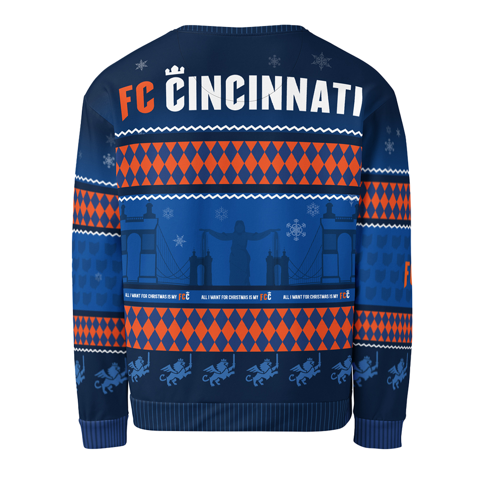 FC Cincinnati Ugly Christmas Unisex Sweatshirt