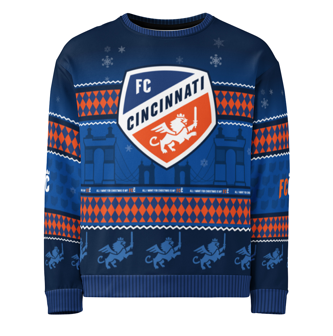 FC Cincinnati Ugly Christmas Unisex Sweatshirt