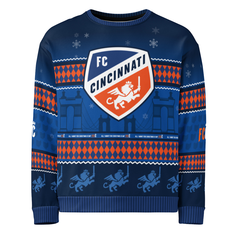 FC Cincinnati Ugly Christmas Unisex Sweatshirt