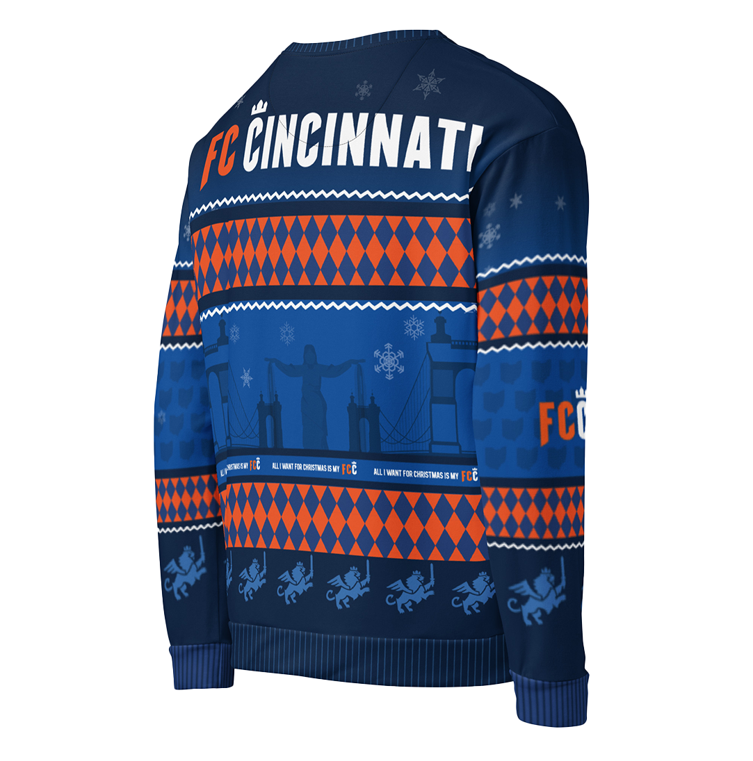 FC Cincinnati Ugly Christmas Unisex Sweatshirt