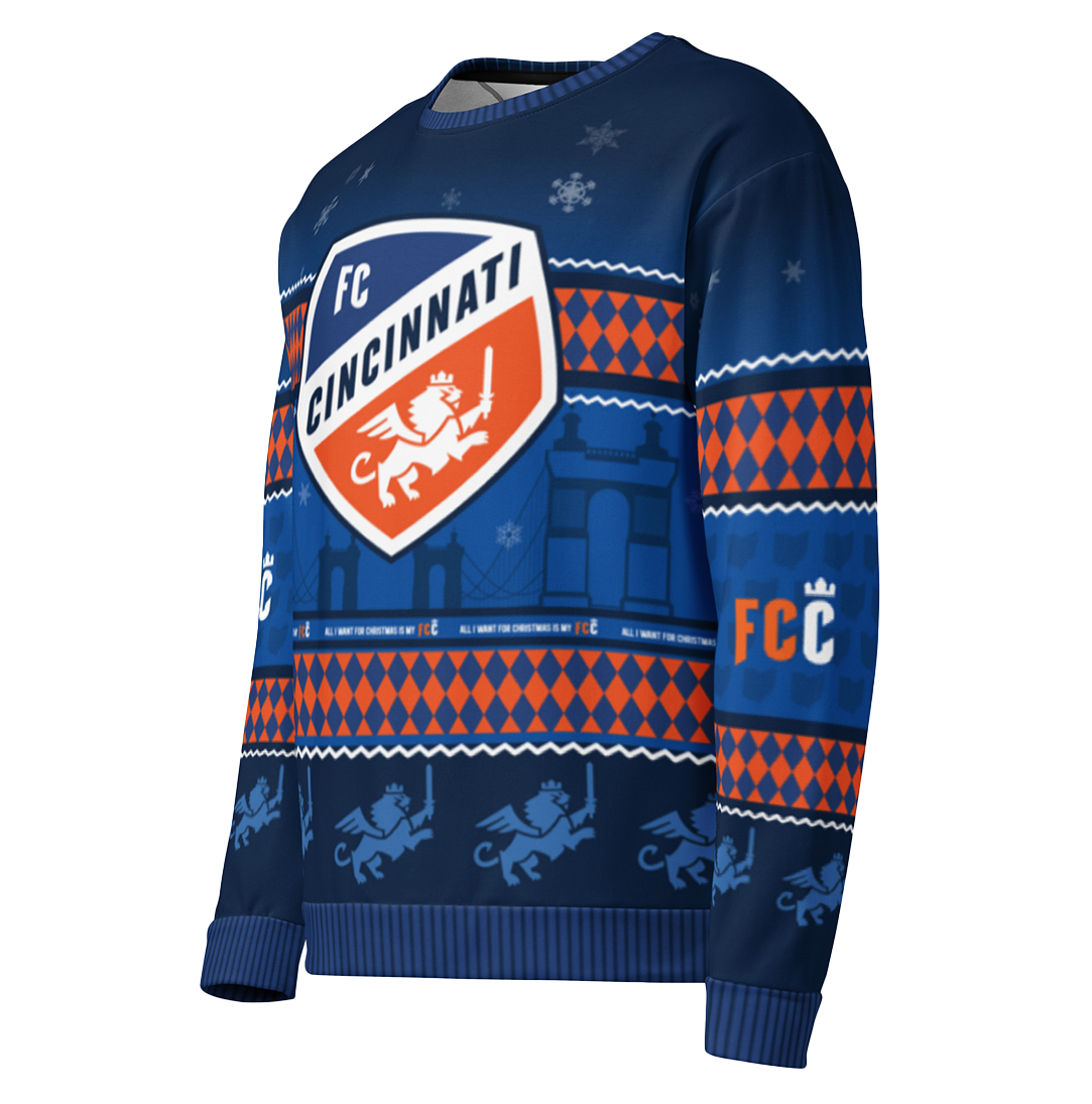 FC Cincinnati Ugly Christmas Unisex Sweatshirt