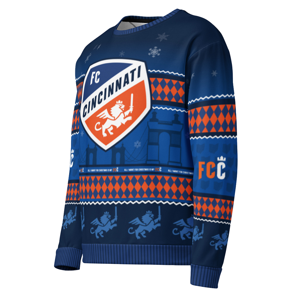 FC Cincinnati Ugly Christmas Unisex Sweatshirt