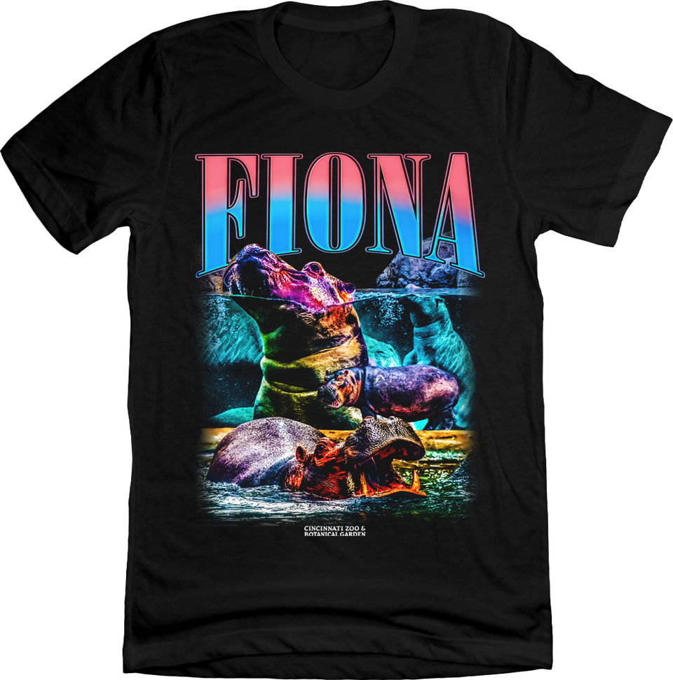Fiona Retro 90s Black T-shirt Cincy Shirts