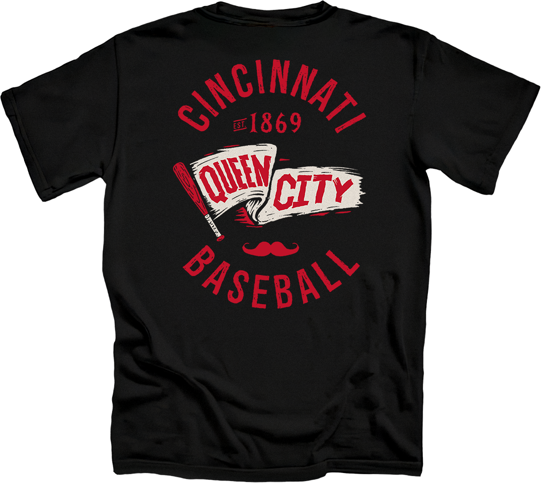 Queen City Baseball Grunge Pennant