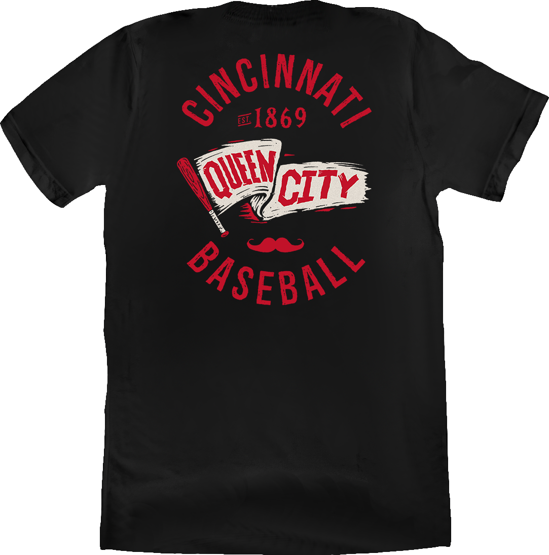 Queen City Baseball Grunge Pennant