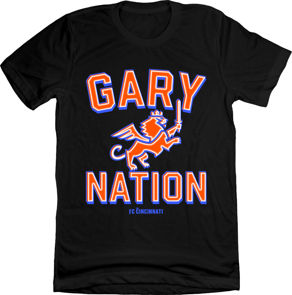 FC Cincinnati Gary Nation on Black Cincy Shirts