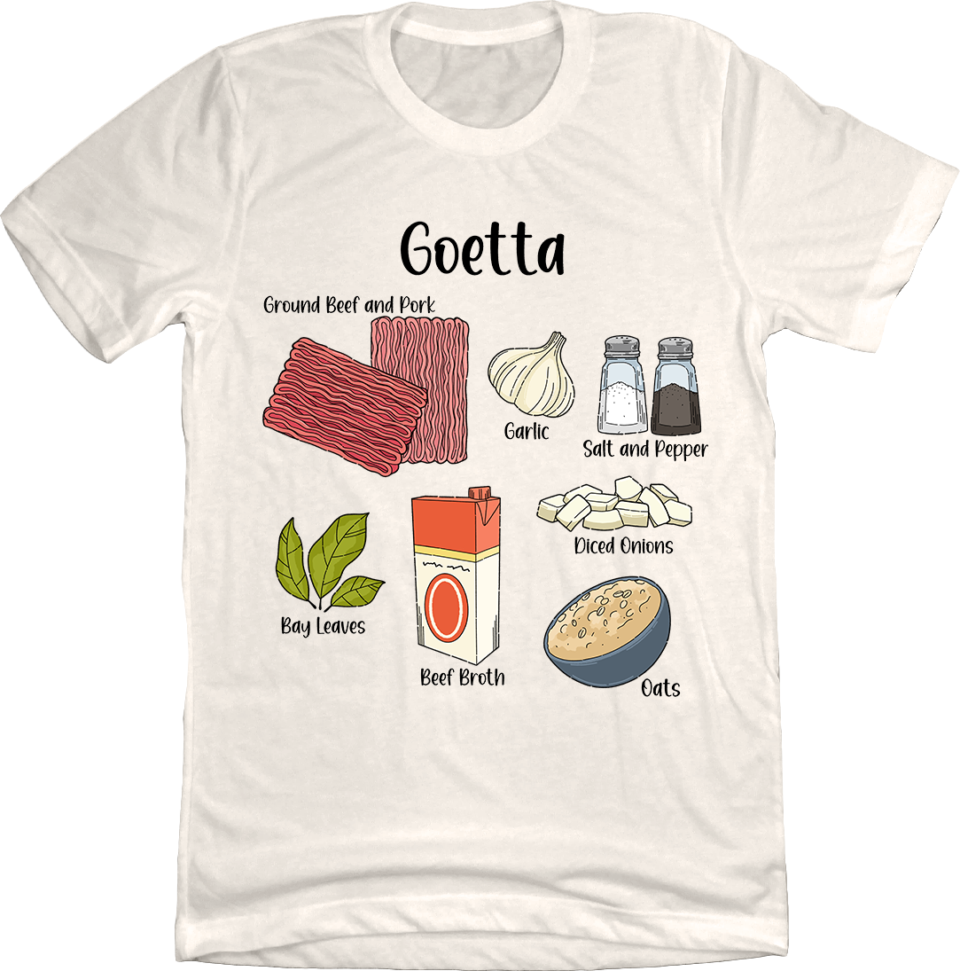 Goetta Ingredients Tee