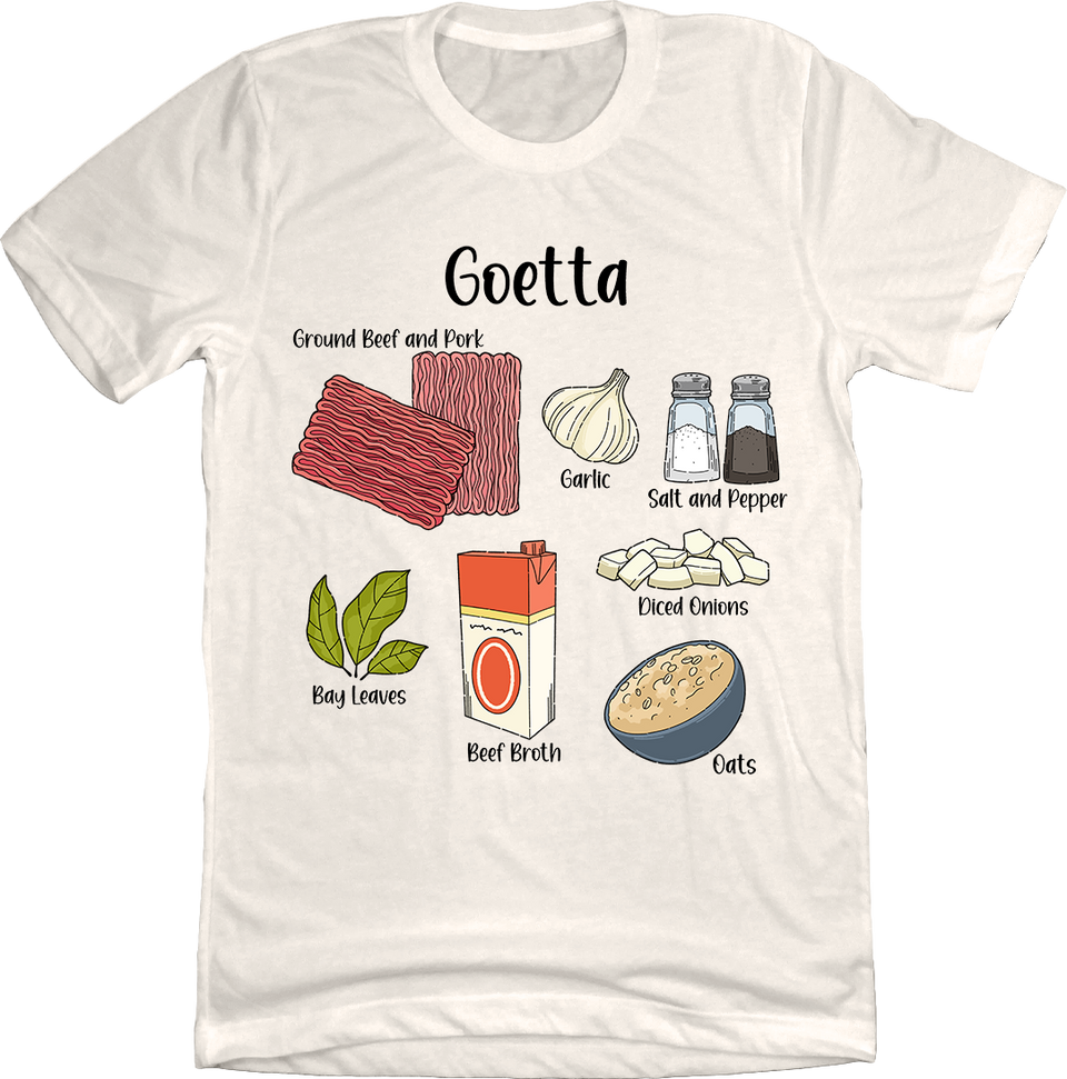 Goetta Ingredients Tee