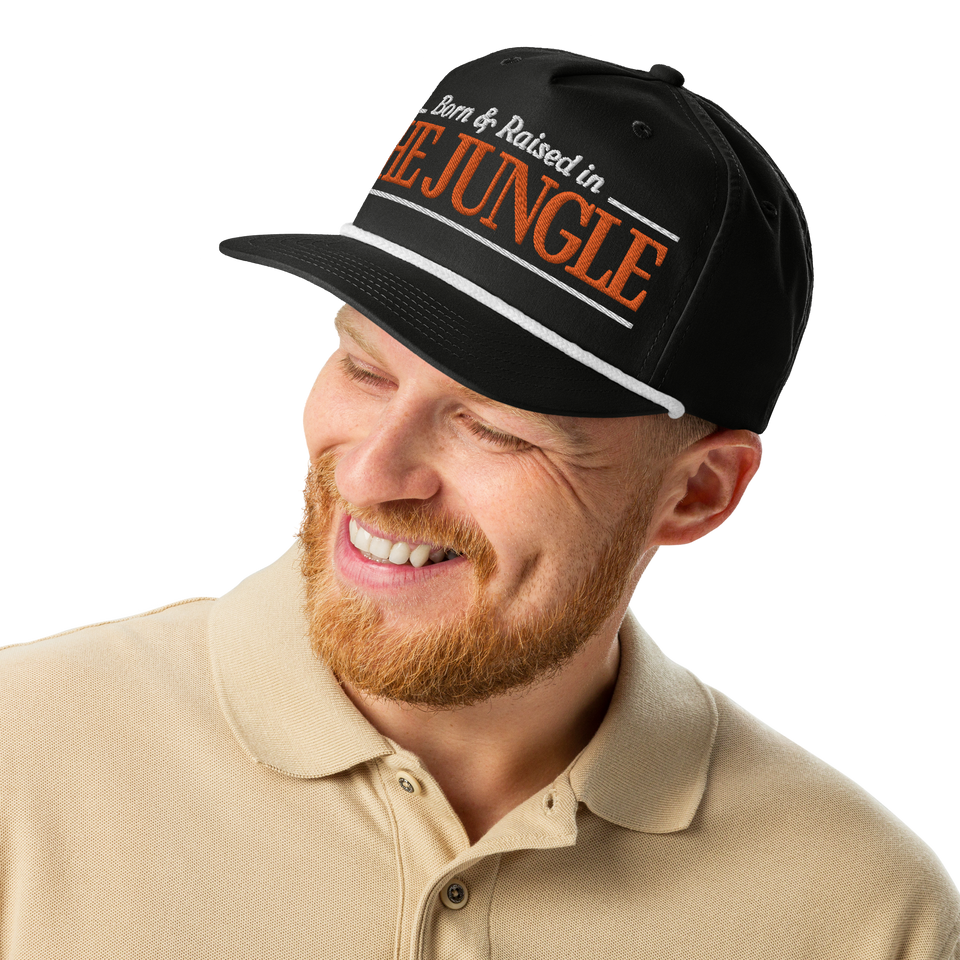 Born and Raised In the Jungle Golf rope cap