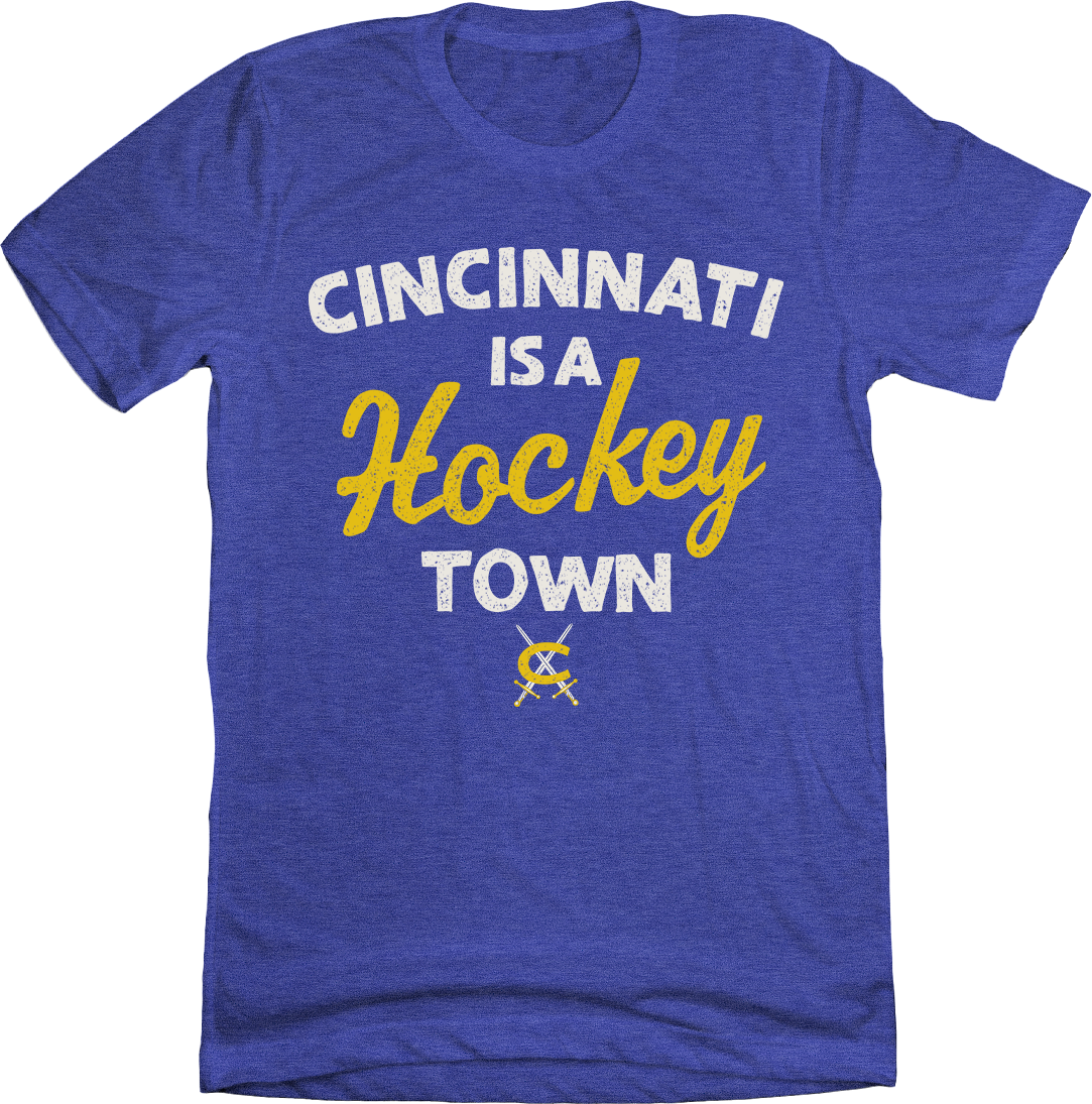Cincinnati is a Hockey Town Swords Cincy Shirts