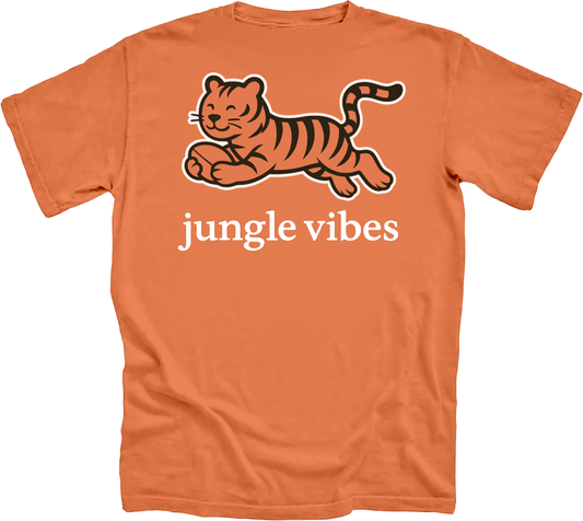 Jungle Vibes Run Wild  Front Back Orange