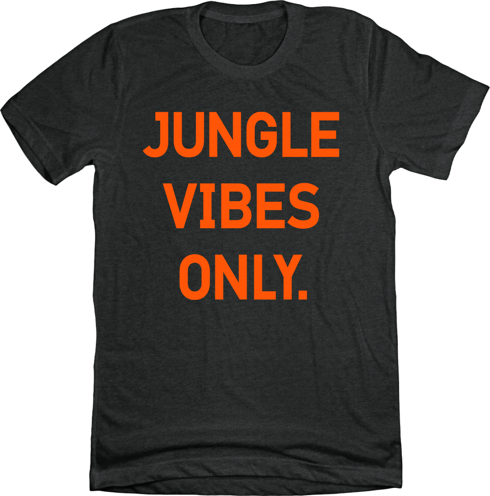 Jungle Vibes Only black T-shirt
